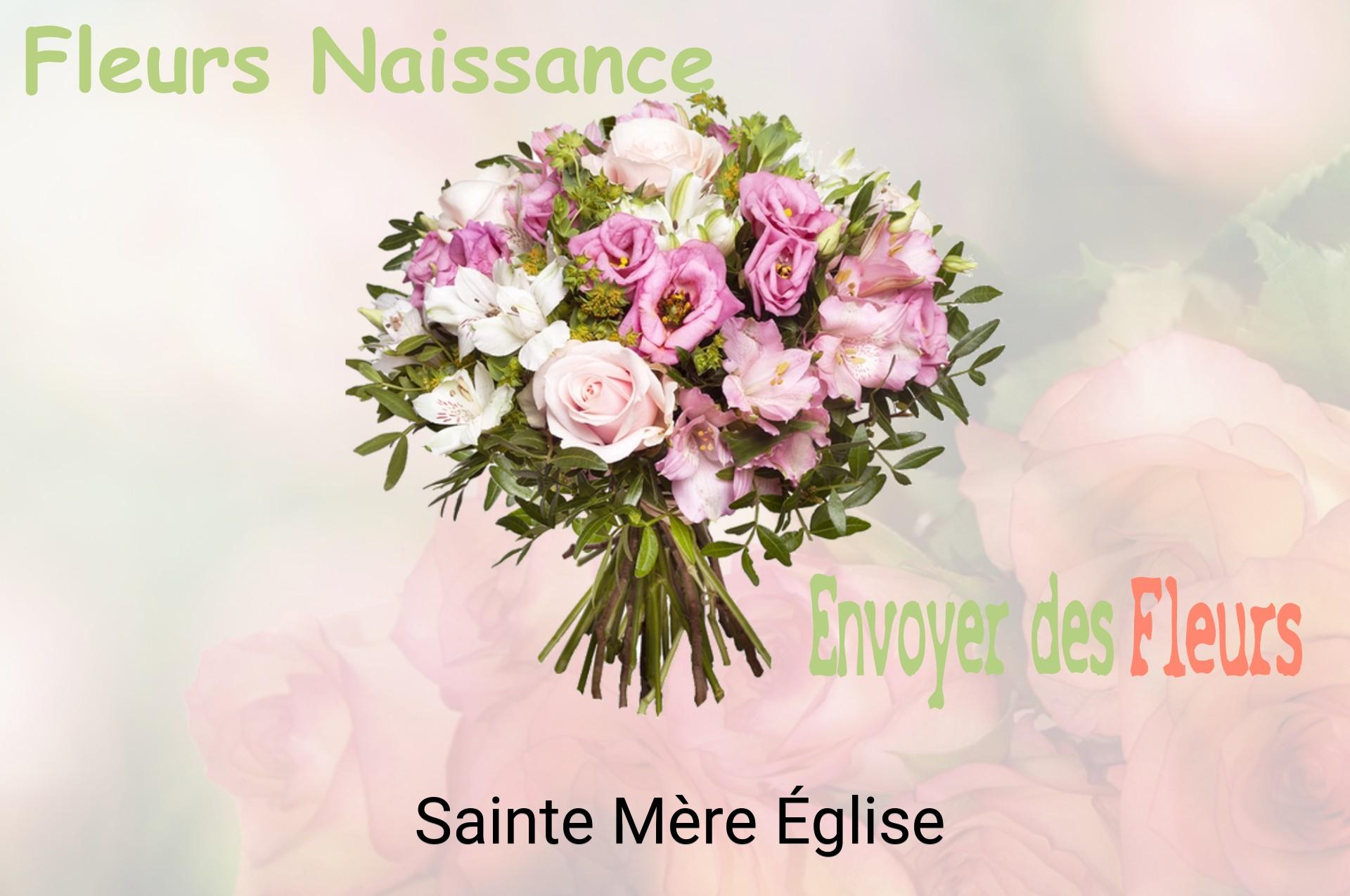 Bouquet de fleurs de naissance livré à Sainte-Mère-Église